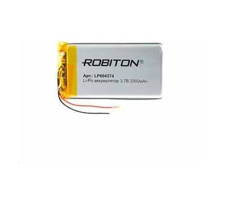 Аккумулятор ROBITON LP604374 3.7В 2300мАч 14906