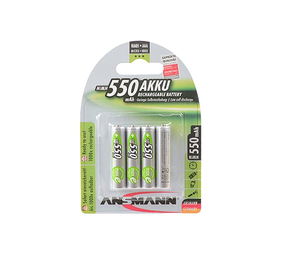 Аккумулятор ANSMANN 4шт. 5030772-RU maxE 550мАч AAA 16706