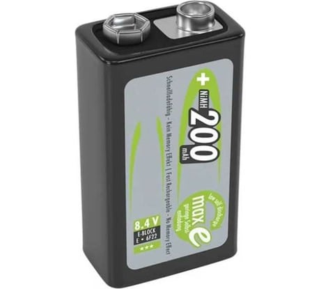Аккумулятор ANSMANN 5035342 maxE 200мАч E-Block 15727