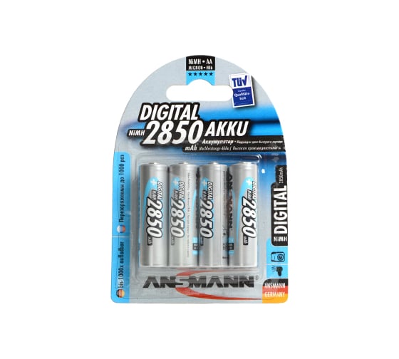 Аккумулятор ANSMANN 4шт. 5035092-RU AA 2850мАч DIGITAL 11404