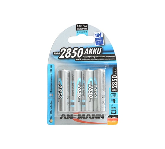 Аккумулятор ANSMANN 4шт. 5035212-RU AA 2850мАч 11402 1