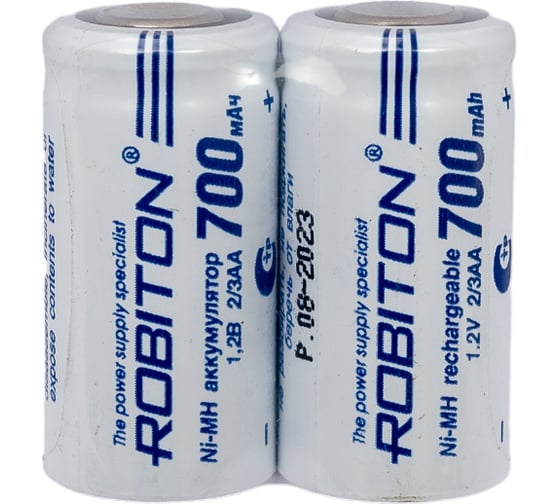 Аккумулятор Robiton 2шт. 700MH2/3AA-2 13799