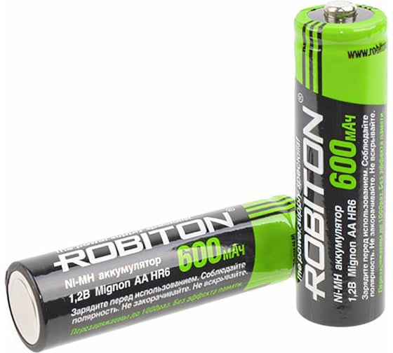 Аккумулятор ROBITON 2шт. SOLAR 600MHAA-2 14581