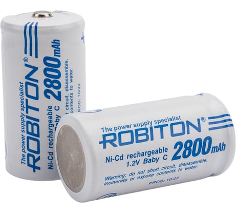 Аккумулятор ROBITON 2шт. 2800NCC high top 14868