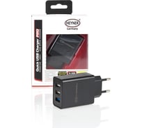 Сетевое зарядное устройство Heyner 230V 3-порта USB 3.0 Черное 511660