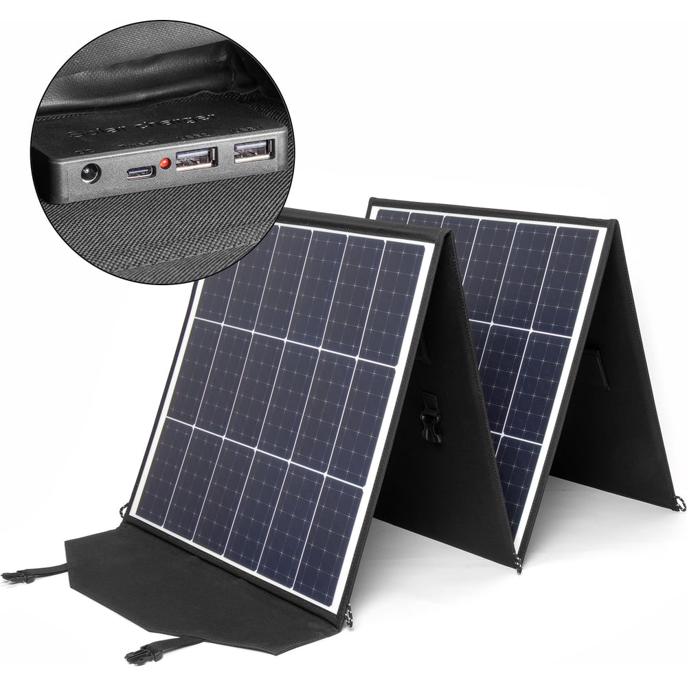 Портативная солнечная батарея GiantSolar S для зарядки телефона 15W 5v