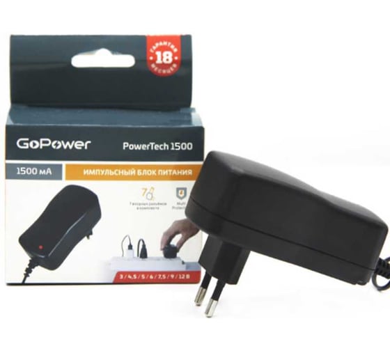 Универсальный импульсный блок питания GoPower PowerTech 1500 (1/50) 00-00015336