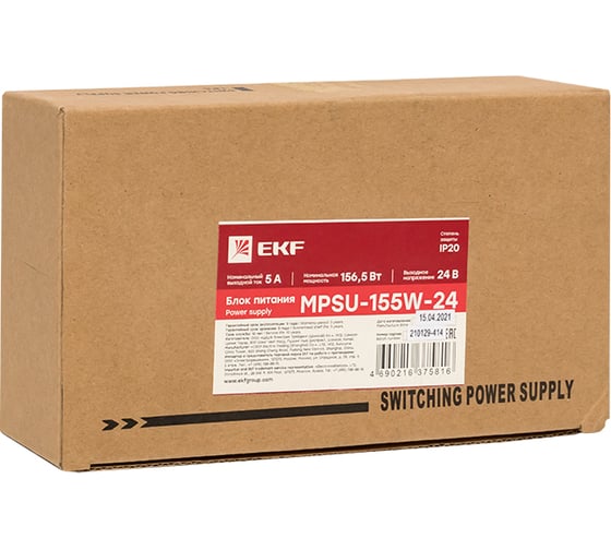 Блок питания EKF 24В с функцией ИБП MPSu-155W-24 PROxima mpsu-155w-24