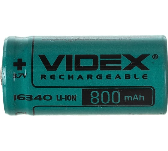 Аккумулятор Videx 16340 800mAh без защиты VID-16340-0.8-NP