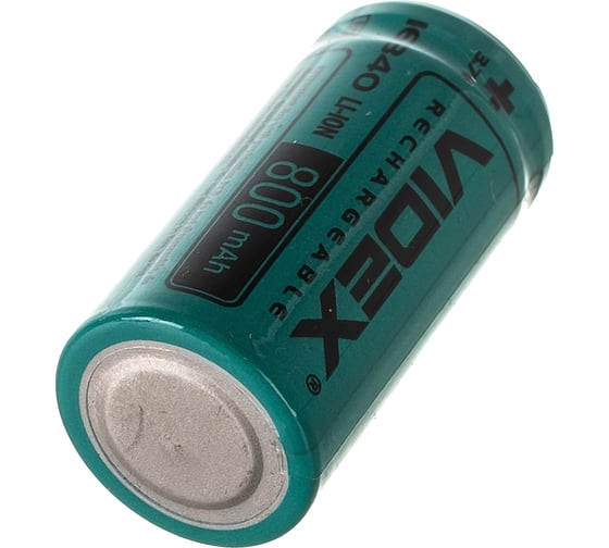 Аккумулятор Videx 16340 800mAh без защиты VID-16340-0.8-NP