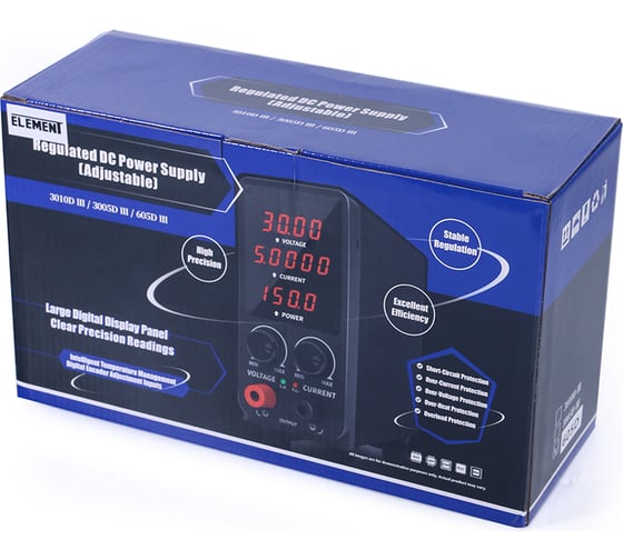 Лабораторный импульсный блок питания ELEMENT 605D (60V 5A) 17662