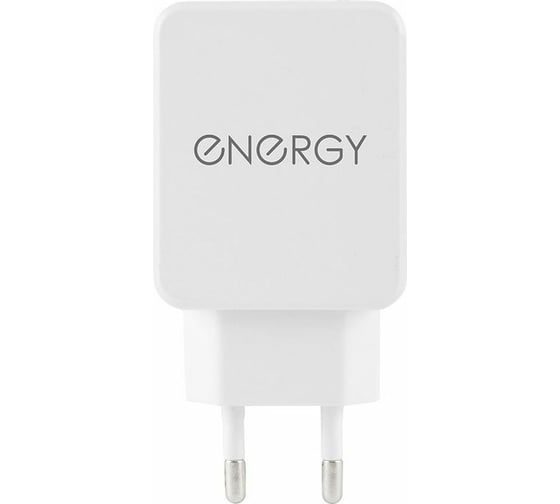 Сетевое зарядное устройство ENERGY ET-32, 2,1А, цвет - белый 104290