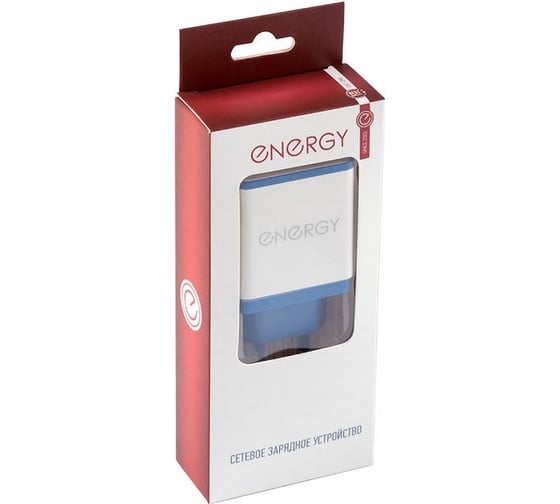 Сетевое зарядное устройство ENERGY ET-34, 3 USB разъёма, 2,1А, цвет - белый 104292