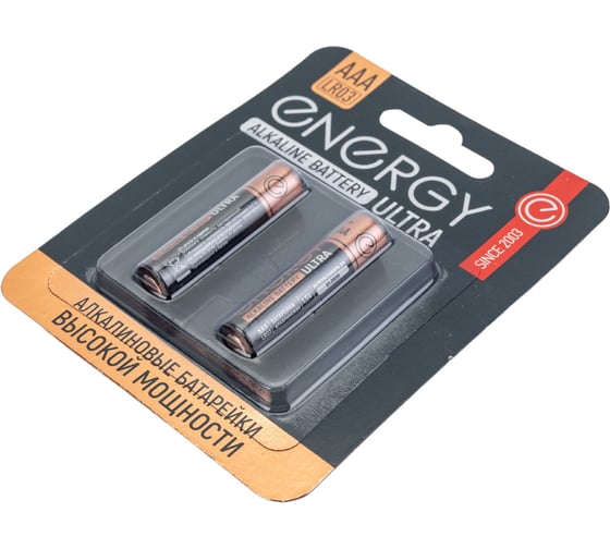 Алкалиновая батарейка ENERGY Ultra LR03/2B (АAА) 104404