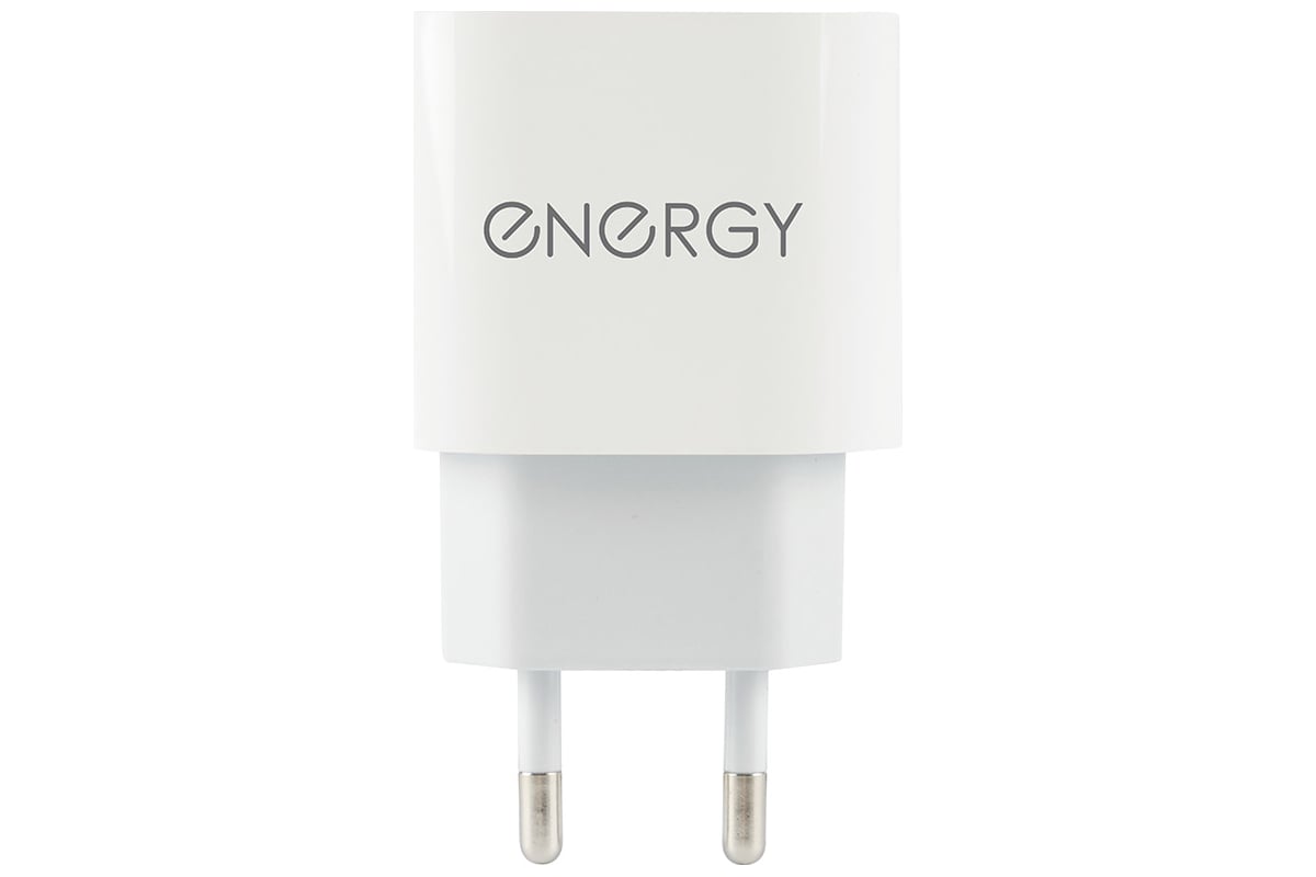 Сетевое зарядное устройство ENERGY ET-35, USB Type-C, 18 Ватт, цвет - белый  104293