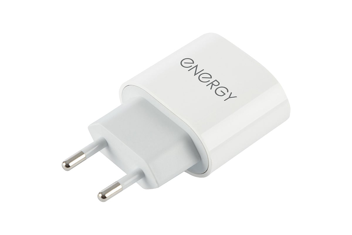 Сетевое зарядное устройство ENERGY ET-35, USB Type-C, 18 Ватт, цвет - белый  104293