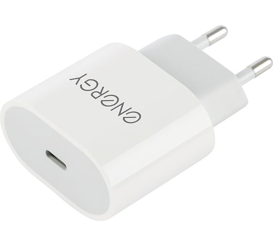 Сетевое зарядное устройство ENERGY ET-35, USB Type-C, 18 Ватт, цвет - белый 104293