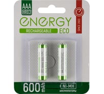 Аккумулятор ENERGY Eco NIMH-600-HR03/2B (АAА) 104986