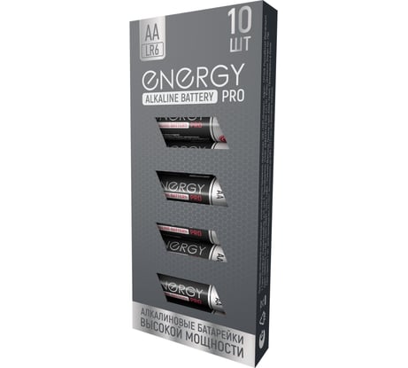 Алкалиновая батарейка ENERGY Pro LR6/10К (АА) 104976