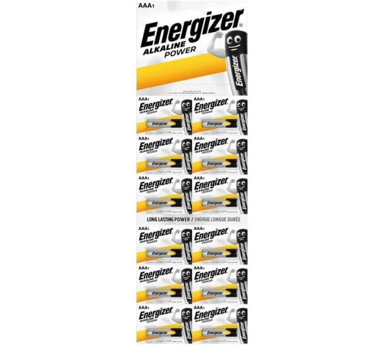 Батарейка Energizer ENR POWER ALK AAA BP12*10 [E302283400] 7638900432374 1