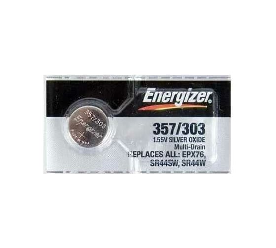 Батарейка Energizer Silver Oxide 357/303 1 шт/бл 7638900252989