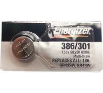 Батарейка Energizer Silver Oxide 386/301 1 шт/бл 7638900253030