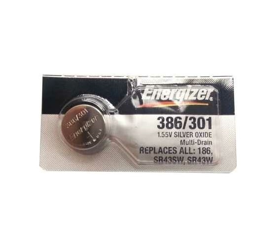 Батарейка Energizer Silver Oxide 386/301 1 шт/бл 7638900253030