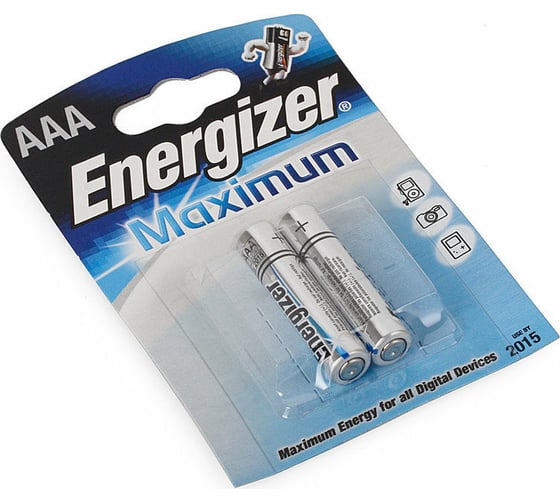 Батарейка Energizer Maximum E92/AAA 2 шт/бл Alkaline 7638900297560