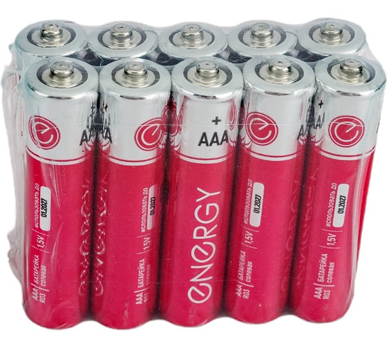 Солевая батарейка ENERGY R03/10S (AAА) 104971