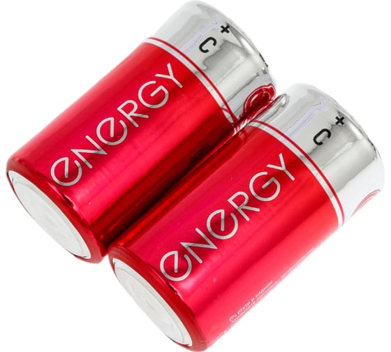 Солевая батарейка ENERGY R14/2S (С) 104973