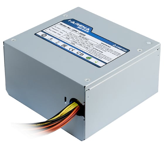 Блок питания Chieftec PSU iARENA 600W ATX 2.3, 80 efficiency, Active PFC, 120mm fan OEM GPC-600S