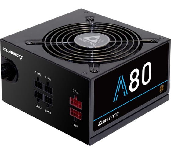 Блок питания Chieftec 750W A-80 ATX-12V V.2.3, PS-2 type, 12cm Fan, PFC, CabManag, Efficie CTG-750C 1
