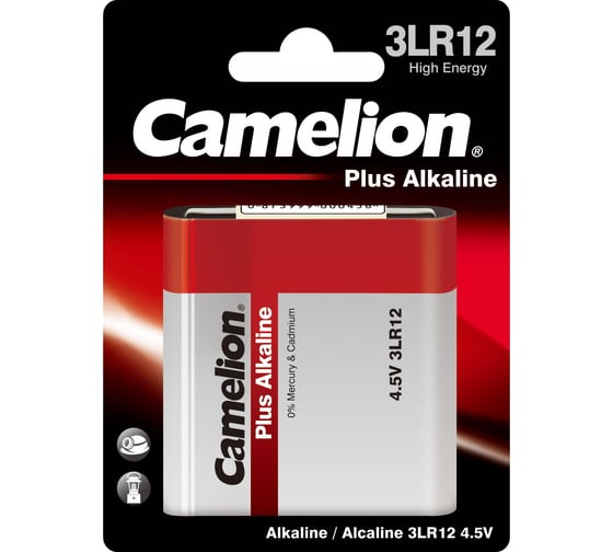 Батарейка 4.5В Camelion, 3LR12 Plus Alkaline,1656