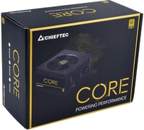 Блок питания Chieftec CORE 600W, ATX 12V 2.3 PSU, W/12cm Fan,80 plus Gold BBS-600S