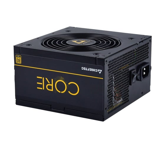 Блок питания Chieftec CORE 500W, ATX 12V 2.3 PSU, W/12cm Fan, 80 plus Gold, Box BBS-500S