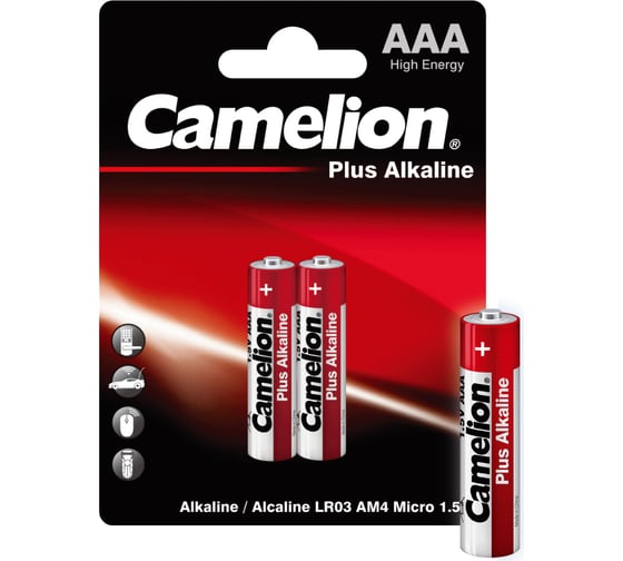 Батарейка 1.5В Camelion , LR03 Plus Alkaline,1651
