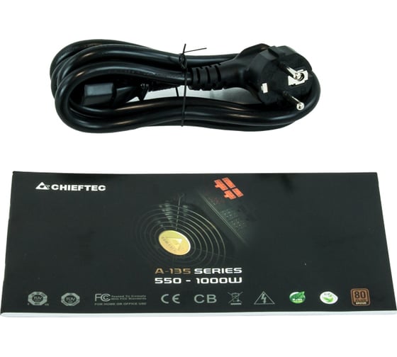 Блок питания Chieftec 1000W PSU A135 ATX-12V V.2.3/EPS-12V, 14cm Fan, CabManag APS-1000CB