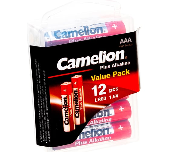 Батарейка 1.5В Camelion, LR03 Plus Alkaline, 10647