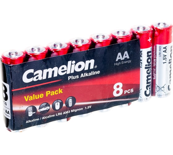 Батарейка Camelion LR6 Plus Alkaline SP8 9283
