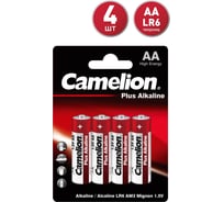 Батарейка 1.5В Camelion LR 6 Plus Alkaline BL-4 7370 15083657