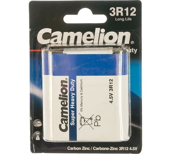 Батарейка 4.5В Camelion, 3R12 Blue BL-1, 3219