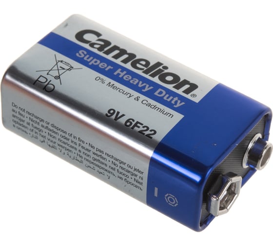 Батарейка Крона 6F22 Blue 9В 1шт Camelion 3218