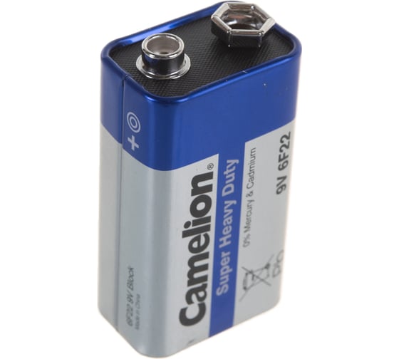 Батарейка Крона 6F22 Blue 9В 1шт Camelion 3218