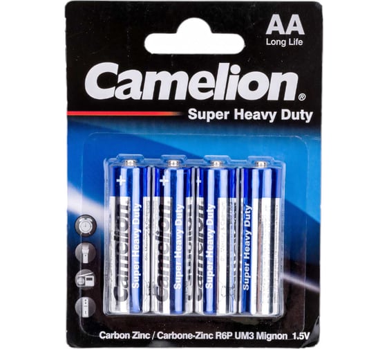 Батарейка 1.5В Camelion, R6 Blue BL-4, 3215