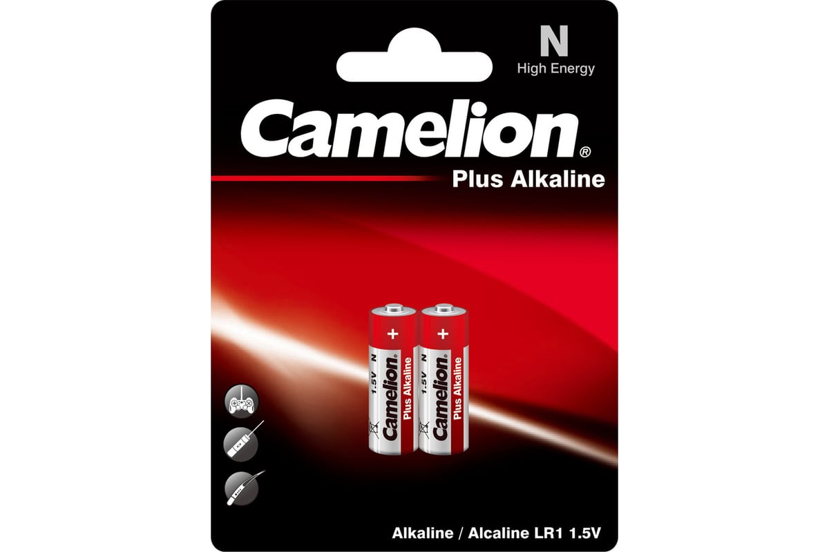 Батарейка 1.5В Camelion, LR1 Alkaline BL-2, 2605