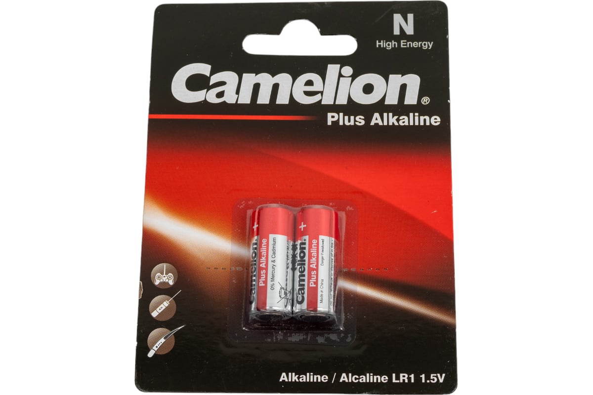 Батарейка 1.5В Camelion, LR1 Alkaline BL-2, 2605