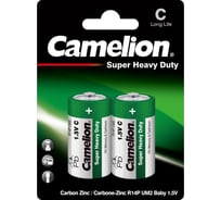 Батарейка 1.5В Camelion, R14 BL-2, 1670