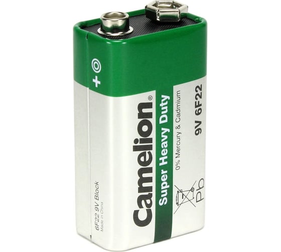 Батарейка Крона 6F22 9В 1шт Camelion 1663
