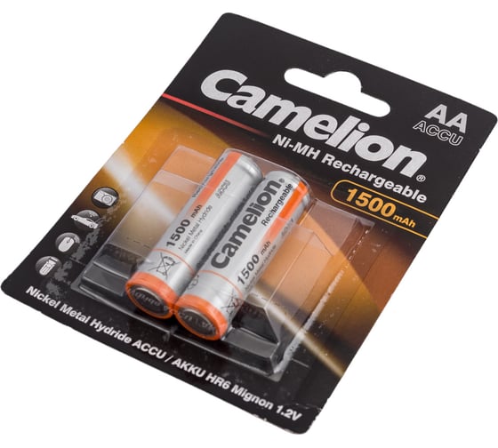 Аккумулятор 1.2В Camelion AA-1500mAh Ni-Mh BL-2, 3510