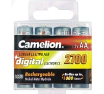 Аккумулятор Camelion 1.2В AA-2700mAh Ni-Mh BC4, 7348